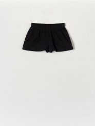 Szorty dresowe - czarny. Czarne szorty damskie Sinsay, l, bez wzorów, z bawełny. Za 15.99 zł.