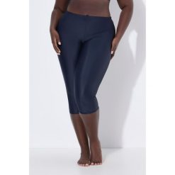 Damskie Rybaczki do pływania do kolan komfortowy stretch. Niebieskie kostiumy jednoczęściowe damskie Ulla Popken, plus size, bez wzorów, z elastanu, sportowe, plus size, do pływania. Za 125.99 zł.