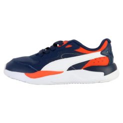 Buty Chłopak Puma XRay Speed niebieski. Brązowe buty sportowe chłopięce Puma, bez wzorów, bez zapięcia, trekkingowe. W wyprzedaży za 243.05 zł.