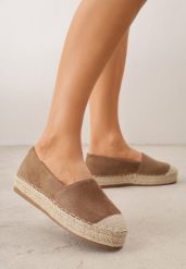 Brązowe Espadryle VICES w Klasycznym Stylu na Platformie z Plecionką Cherimare. Brązowe espadryle damskie Renee, na lato, bez wzorów, boho, bez obcasa, na platformie, bez zapięcia. Za 79.99 zł.