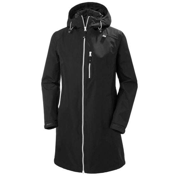 Damski długi płaszcz Helly Hansen Belfast. Czarne kurtki damskie Helly Hansen, l, bez wzorów, z materiału, sportowe, długie. Za 680.55 zł.