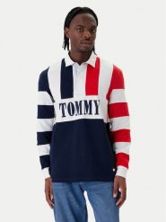 Tommy Jeans Polo Archive Rugby DM0DM23054 Granatowy Relaxed Fit. Niebieskie koszulki polo męskie Tommy Jeans, m, bez wzorów, z bawełny, bez ramiączek. Za 529.99 zł.