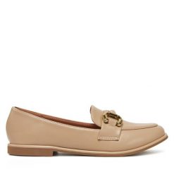 Loafersy DeeZee. Brązowe mokasyny damskie DeeZee. Za 119.99 zł.