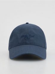 Lniana czapka baseball - granatowy. Niebieskie czapki i kapelusze męskie Reserved, bez wzorów. Za 79.99 zł.