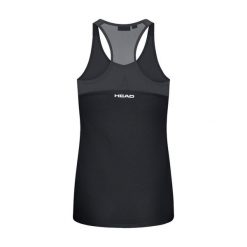 Damski tank top Head Spirit. Niebieskie koszulki sportowe damskie Head, bez wzorów, bez kołnierzyka, bez ramiączek, tenisowe. W wyprzedaży za 128.50 zł.