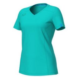 Koszulka damska T-Shirt sportowy Arena Team Line T-shirt Panel Water. Niebieskie koszulki sportowe damskie Arena, bez wzorów, bez kołnierzyka, bez ramiączek. Za 129.99 zł.