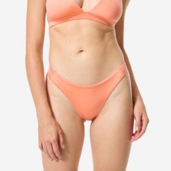 Dół kostiumu kąpielowego surfingowego damski Decathlon Naïs. Brązowe bikini damskie Decathlon, na lato, s, bez wzorów. Za 39.99 zł.