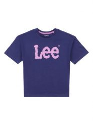 Lee T-Shirt Wobbly Graphic LEG5030 Niebieski Regular Fit. Niebieskie t-shirty i topy dla dziewczynek Lee, bez wzorów, z bawełny, bez ramiączek. Za 89.99 zł.