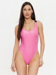 Calvin Klein Swimwear Strój kąpielowy KW0KW02393 Różowy. Czerwone kostiumy jednoczęściowe damskie Calvin Klein Swimwear, xs, bez wzorów, z syntetyku. Za 299.99 zł.