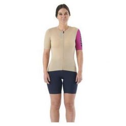 Damski jersey Mavic Essential. Brązowe koszulki sportowe damskie MAVIC, bez wzorów, z jersey, bez kołnierzyka, bez ramiączek, rowerowe. Za 405.00 zł.