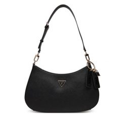 Torebka Guess. Czarne torebki do ręki damskie Guess, z aplikacjami, klasyczne, bez dodatków. Za 379.99 zł.