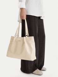 Lasocki Torebka CEO-LSK-X-004-09 Écru. Torebki do ręki damskie Lasocki, bez wzorów, z materiału, bez dodatków. Za 199.99 zł.