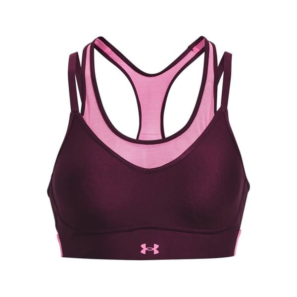 Stanik fitness cardio Under Armour Infinity Mesh Low. Fioletowe obuwie sportowe damskie Under Armour, bez wzorów, z meshu, na fitness i siłownię. Za 139.99 zł.