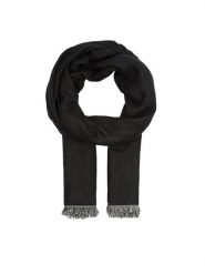 Calvin Klein Szal Vivian K60K611414 Czarny. Czarne czapki i kapelusze damskie Calvin Klein, bez wzorów, z materiału. Za 329.99 zł.