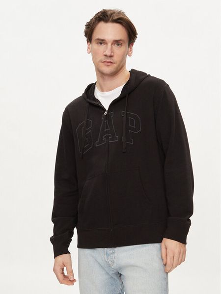 Gap Bluza 868454-00 Czarny Regular Fit. Czarne bluzy męskie GAP, m, bez wzorów, z bawełny, bez kaptura. Za 239.99 zł.