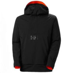 Kurtka narciarska Helly Hansen ULLR D Anorak. Czarne kurtki męskie Helly Hansen, m, bez wzorów, z dzianiny, bez kaptura. Za 1,089.85 zł.