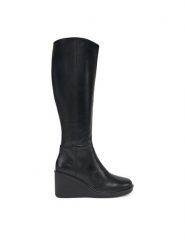 Vagabond Shoemakers Kozaki Deena 5832-001-20 Czarny. Czarne kozaki damskie Vagabond Shoemakers, ze skóry, bez obcasa, na koturnie. Za 649.99 zł.