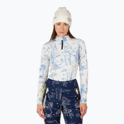 Bluza damska Rossignol JCC Booster Half Zip snow angel. Białe bluzy damskie Rossignol, na zimę, bez wzorów, bez kaptura. Za 699.99 zł.