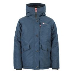 Parka narciarska dla dziewczynki Peak Mountain Galava. Niebieskie kurtki i płaszcze dla dziewczynek Peak Mountain, na zimę, bez wzorów, z syntetyku, długie, bez kaptura. Za 255.00 zł.