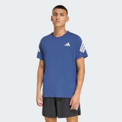Koszulka adi365 CLIMACOOL. Niebieskie koszulki sportowe męskie Adidas, bez wzorów, bez kołnierzyka, bez ramiączek, do biegania, climacool (adidas). Za 149.00 zł.