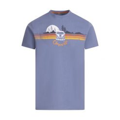 T-shirt Męski Z Nadrukiem Casual Cromer II. Niebieskie koszulki sportowe męskie Trespass, m, bez wzorów, bez kołnierzyka, bez ramiączek, trekkingowe. Za 77.99 zł.