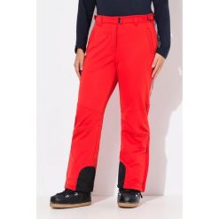 Damskie Spodnie softshell wodoodporne kieszenie na zamek błyskawiczny. Czerwone spodnie sportowe damskie Ulla Popken, plus size, bez wzorów, z materiału, trekkingowe. Za 535.99 zł.