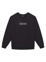 Napapijri Bluza B-New Box Logo NP0A8B3K Czarny Loose Fit. Czarne bluzy dla chłopców Napapijri, bez wzorów, z bawełny, bez ramiączek, bez kaptura. Za 249.99 zł.