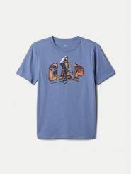 Gap T-Shirt 544192-02 Niebieski Regular Fit. Niebieskie t-shirty dla chłopców GAP, bez wzorów, z bawełny, bez ramiączek. Za 39.99 zł.