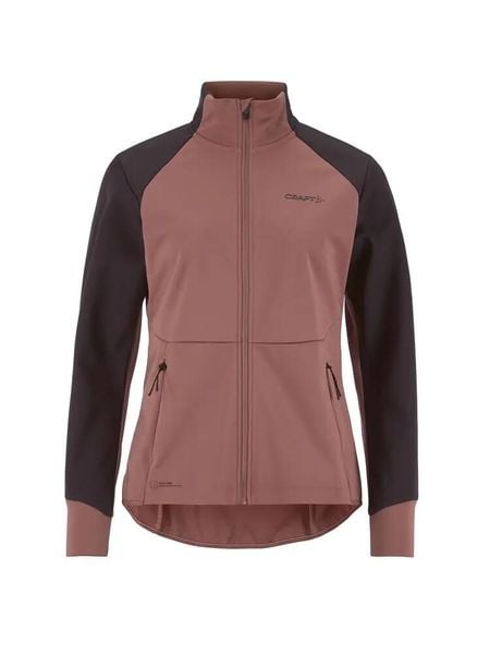 Craft Kurtka CORE Essence Nordic softshell 3-warstwowa – Rose Brown/Dk Plum. Brązowe kurtki damskie Craft, s, bez wzorów, z dżerseju, bez kaptura. Za 626.00 zł.