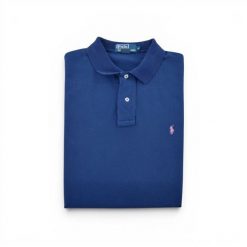 Second life - Polo Ralph Lauren koszulka męska z krótkim rękawem - Jak nowy. Niebieskie koszulki polo męskie Ralph Lauren, l, bez wzorów, z jeansu, bez kołnierzyka, bez ramiączek, na golfa. Za 127.76 zł.