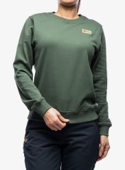 Bluza bawełniana damska Fjallraven Vardag Sweater. Zielone bluzy damskie Fjällräven, xs, bez wzorów, z bawełny, bez kaptura. Za 346.49 zł.