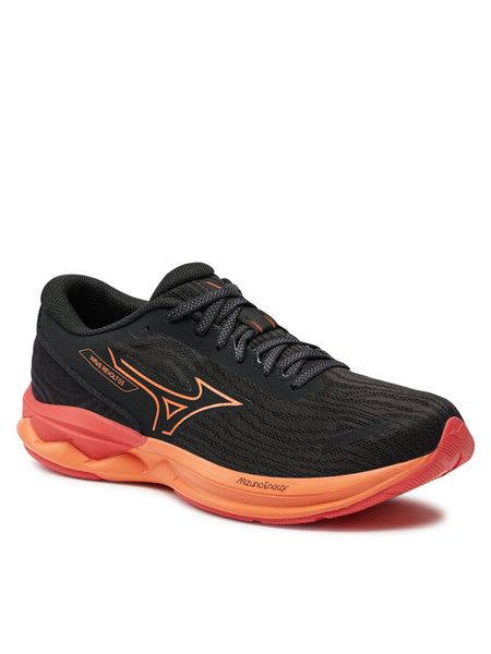 Mizuno Buty do biegania Wave Revolt 3 J1GC2481 Czarny. Czarne buty sportowe męskie Mizuno, z materiału, bez zapięcia, do biegania. Za 279.99 zł.