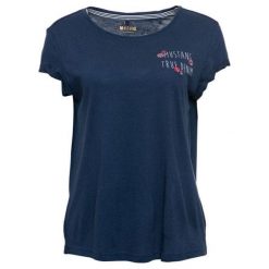 Mustang Koszulka Damska S Ciemnoniebieska. Niebieskie t-shirty damskie Mustang, s, bez wzorów, bez kołnierzyka. Za 99.00 zł.