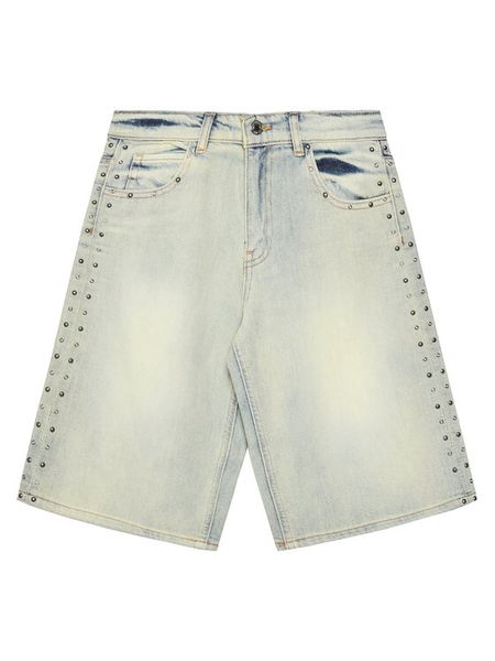 Guess Szorty jeansowe J5GD09 D45E0 Niebieski Regular Fit. Niebieskie spodenki dla dziewczynek Guess, z aplikacjami, z bawełny. Za 221.99 zł.