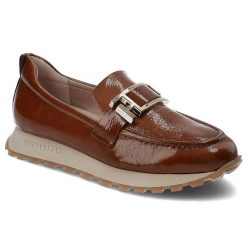 Brązowe Półbuty Hispanitas Mokasyny Premium. Brązowe mokasyny damskie Hispanitas, bez wzorów, ze skóry, eleganckie, bez obcasa, bez zapięcia. Za 619.00 zł.
