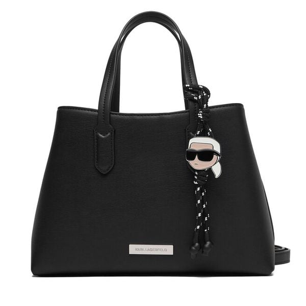 Torebka KARL LAGERFELD. Czarne torebki do ręki damskie KARL LAGERFELD, bez wzorów, klasyczne, bez dodatków. Za 594.99 zł.