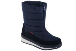 Dziecięce buty zimowe CMP. Czarne buty zimowe dziewczęce CMP, bez wzorów, z gumy, bez zapięcia. Za 249.99 zł.