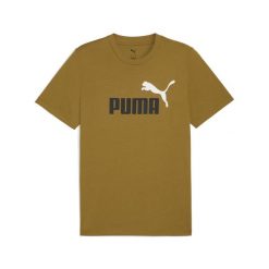 Męska koszulka Essentials z dwukolorowym logo No. 1 PUMA. Brązowe buty sportowe męskie Puma, z gumy, bez zapięcia, na fitness i siłownię. Za 99.00 zł.