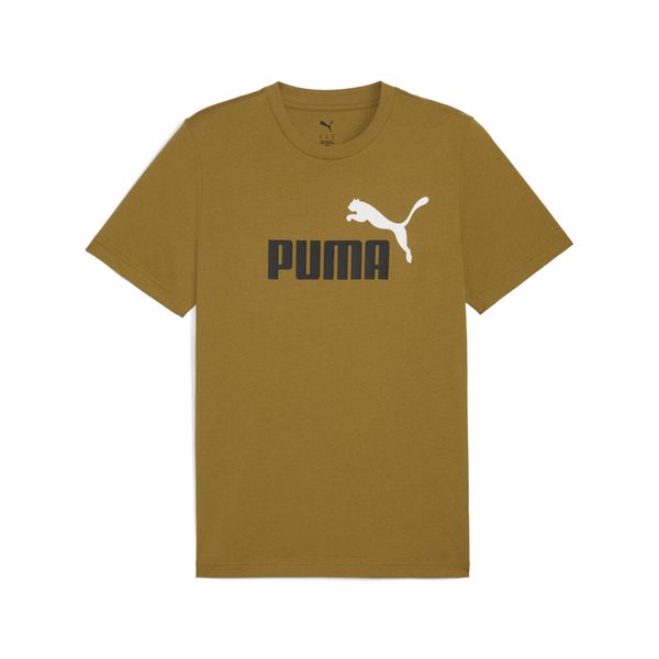 Męska koszulka Essentials z dwukolorowym logo No. 1 PUMA. Brązowe buty sportowe męskie Puma, m, bez wzorów, z gumy, bez kołnierzyka, bez ramiączek, na fitness i siłownię. Za 99.00 zł.