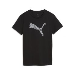 Damska koszulka Graphics Lace Cat PUMA. Czarne koszulki sportowe damskie Puma, xl, bez wzorów, z bawełny, bez kołnierzyka, bez ramiączek. Za 109.00 zł.