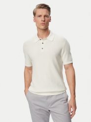 Calvin Klein Polo LV04LG313G Kremowy Regular Fit. Białe koszulki polo męskie Calvin Klein, m, bez wzorów, z bawełny, bez ramiączek. Za 409.99 zł.