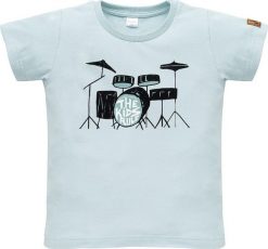 PINOKIO Koszulka t-shirt dla chłopca niebieska Lets rock Pinokio 80. Niebieskie t-shirty dla chłopców Pinokio, bez wzorów, bez ramiączek. Za 49.90 zł.