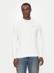 Calvin Klein Bluza Linear Box Logo K10K114259 Biały Regular Fit. Białe bluzy męskie Calvin Klein, l, bez wzorów, z bawełny, bez kaptura. Za 249.99 zł.