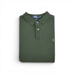 Polo Ralph Lauren męska koszulka z krótkim rękawem. Zielone koszulki polo męskie Ralph Lauren, l, bez wzorów, z tkaniny, bez kołnierzyka, bez ramiączek, na golfa. Za 127.76 zł.