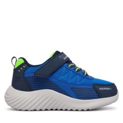Sneakersy Skechers. Niebieskie trampki i tenisówki chłopięce Skechers, bez wzorów, bez zapięcia. Za 229.99 zł.