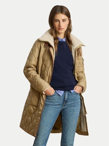 LAUREN RALPH LAUREN Kurtka puchowa 297P04107001 Beżowy Regular Fit. Brązowe kurtki damskie Lauren Ralph Lauren, xs, bez wzorów, z puchu, bez kaptura. Za 1,599.00 zł.