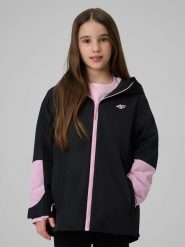 4F Kurtka membrana 5000 dziewczęca - czarna 158 (12-13 lat). Czarne kurtki i płaszcze dla dziewczynek 4f, bez wzorów, z materiału, bez kaptura. Za 249.99 zł.