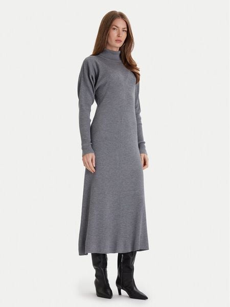 BOSS Sukienka dzianinowa Forbini 50548520 Szary Regular Fit. Szare sukienki damskie Boss, xl, bez wzorów, z dzianiny, bez kołnierzyka, bez ramiączek. Za 1,679.00 zł.