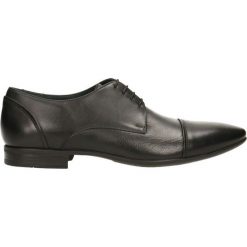 Półbuty ELIOT. Czarne eleganckie półbuty Gino Rossi, ze skóry. W wyprzedaży za 299.90 zł.