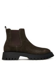 Guess Sztyblety FMTGOM SUE10 Brązowy. Brązowe botki męskie Guess, z aplikacjami, ze skóry, bez zapięcia. Za 679.99 zł.